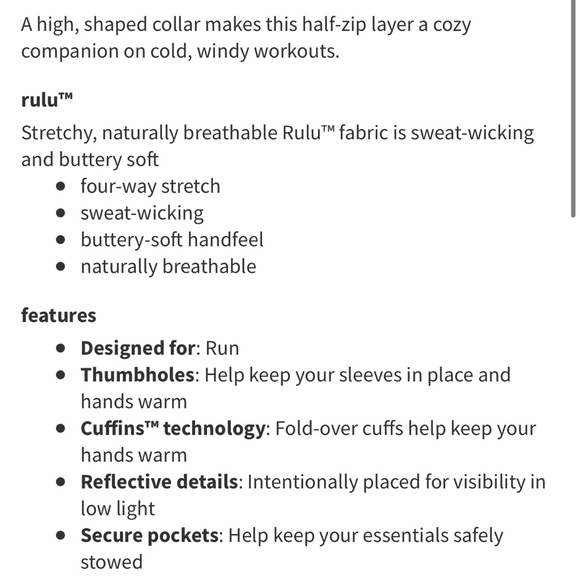 Lululemon Runderful half-zip pullover - Picture 7 of 7